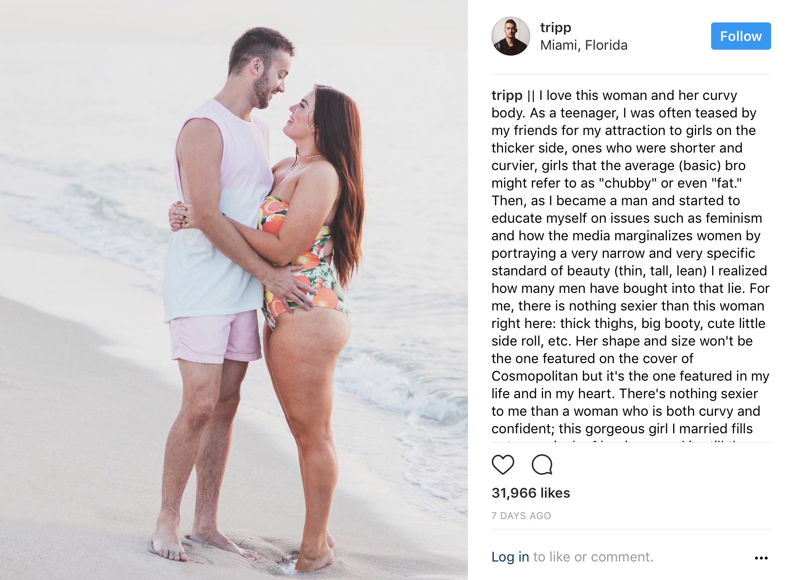 In Defense Of The Guy Who Posted To Instagram About His ‘Curvy’ Wife
