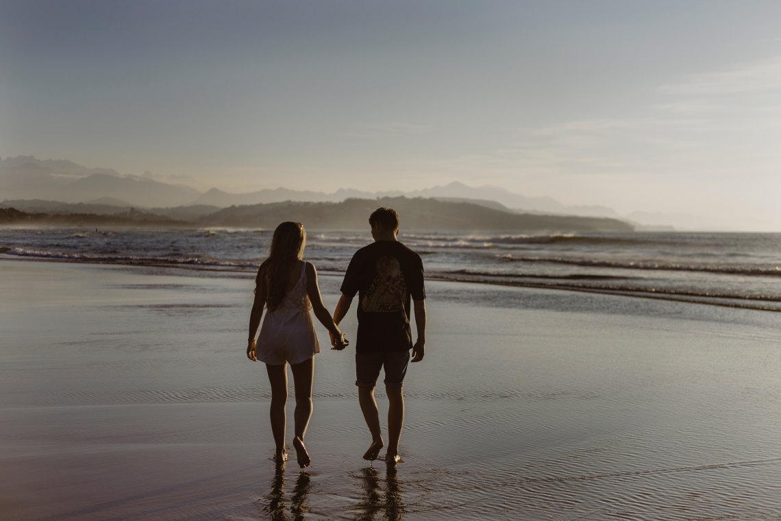 couple on beach