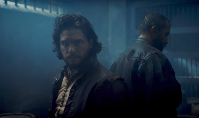 Kit Harrington in the trailer for BBC's Gunpowder