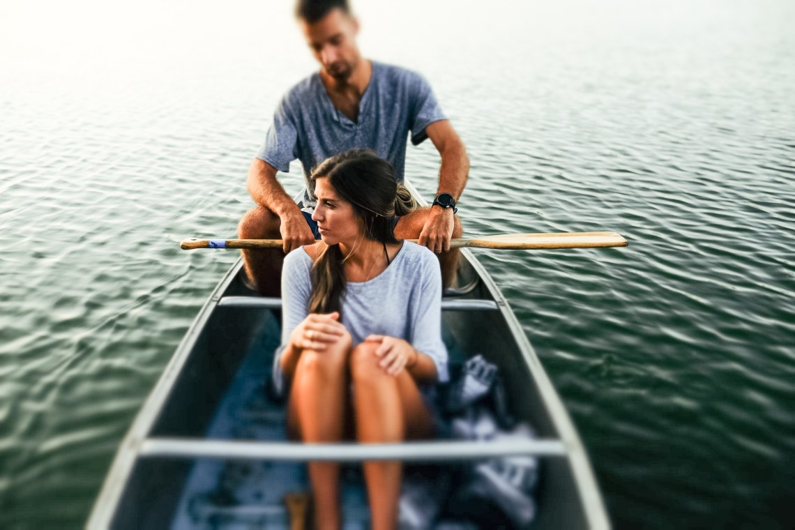 couple in boat