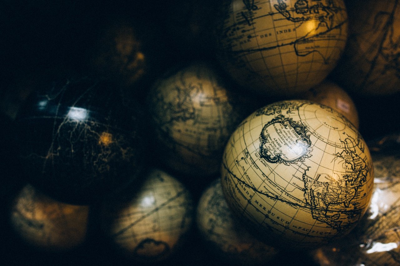 globes that show the earth is round