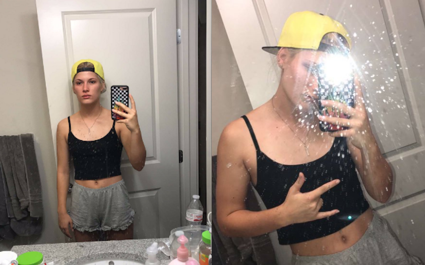 Girl replicates tinder pics online