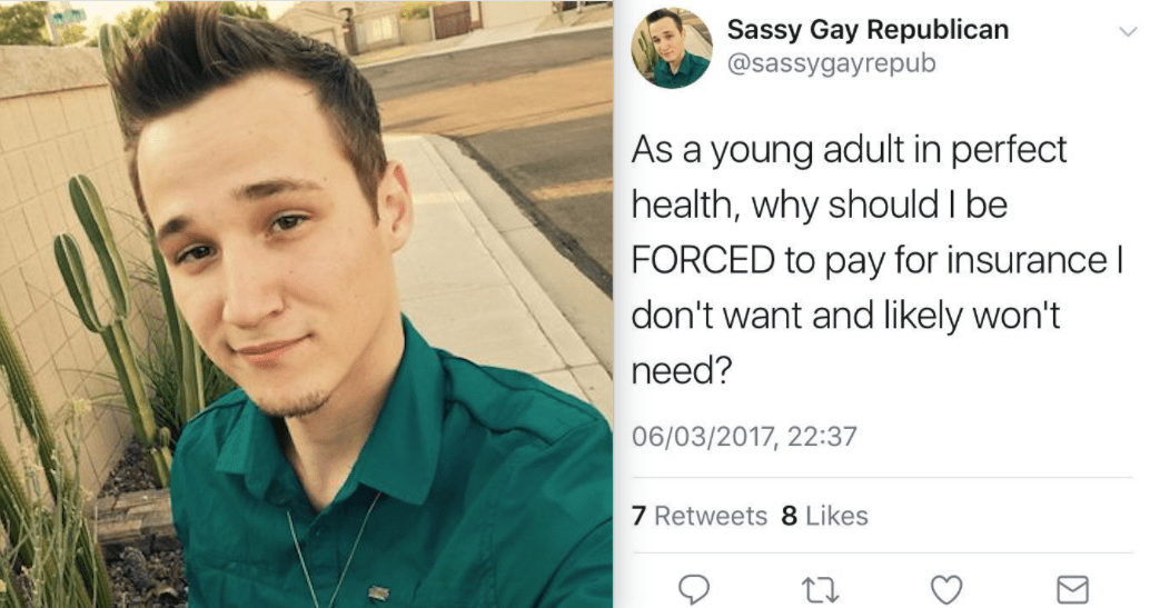 Sassy Gay Republican on Twitter about Obamacare repeal