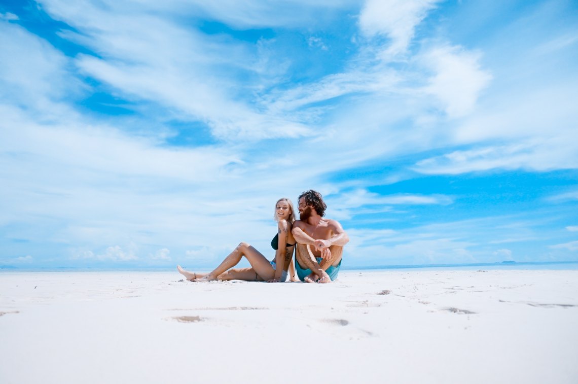 couple on beach