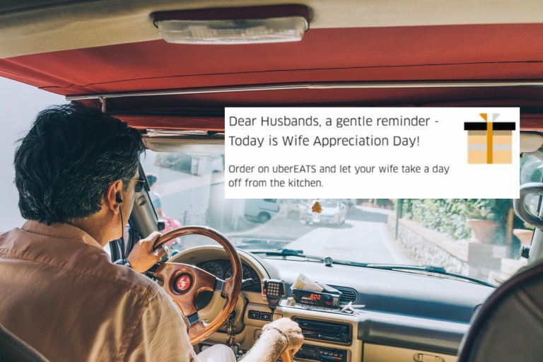 Uber driver in India sexist ad