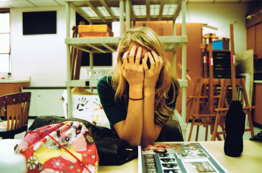 girl with hands in front of face, happy girl, reminders of life