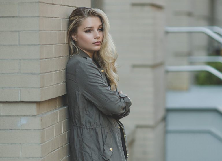 Uncomfortable girl with anxiety
