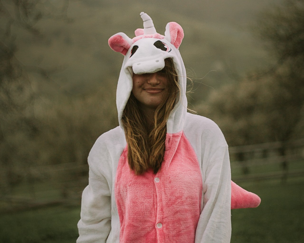 girl in unicorn costume, don't take life so seriously