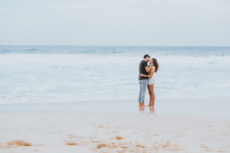 couple on beach