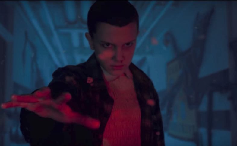 Eleven in the upside down on Stranger Things 2 sneak peek