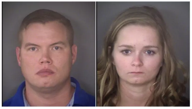 Abusive parents James Chalkley and Cheyanne Chalkley mugshots