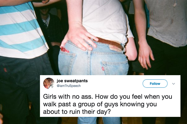 This Body-Shaming Troll Tweeted That ‘Girls With No Ass’ Ruin Guys’ Days And Twitter Clapped Back
