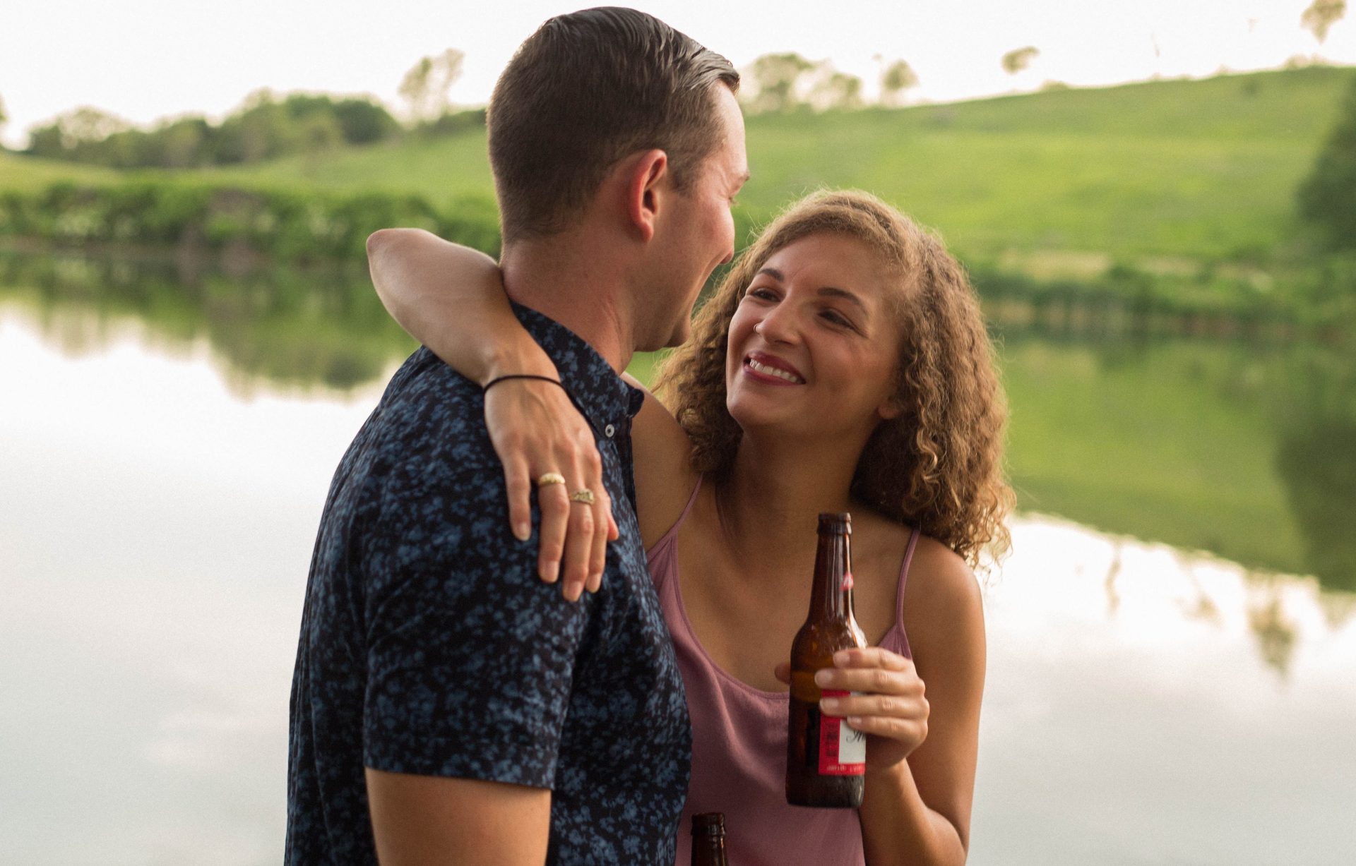 Girl with her forever person