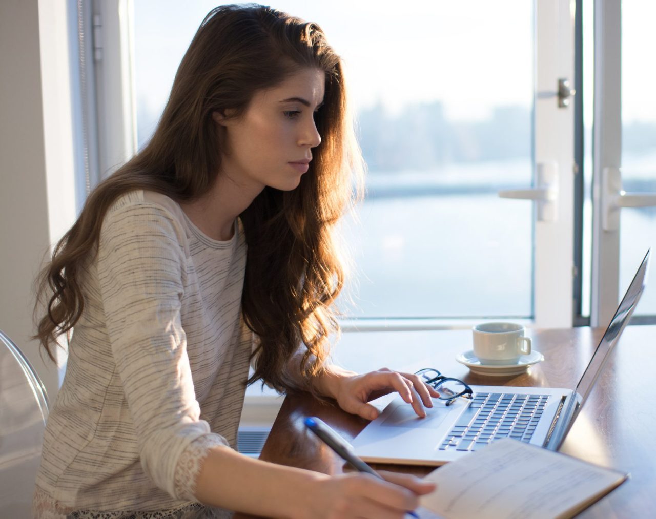 Girl focused on her career