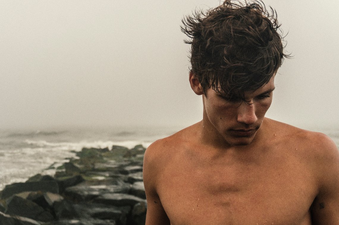 Guy on beach