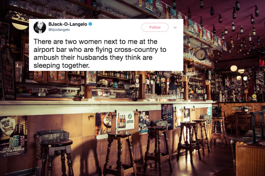 This Person Overheard Two Women Plotting To Catch Their Cheating Husbands And Live-Tweeted The Whole Damn Thing