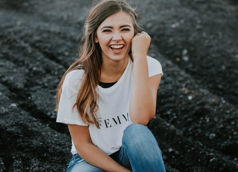 Girl with her new best friend