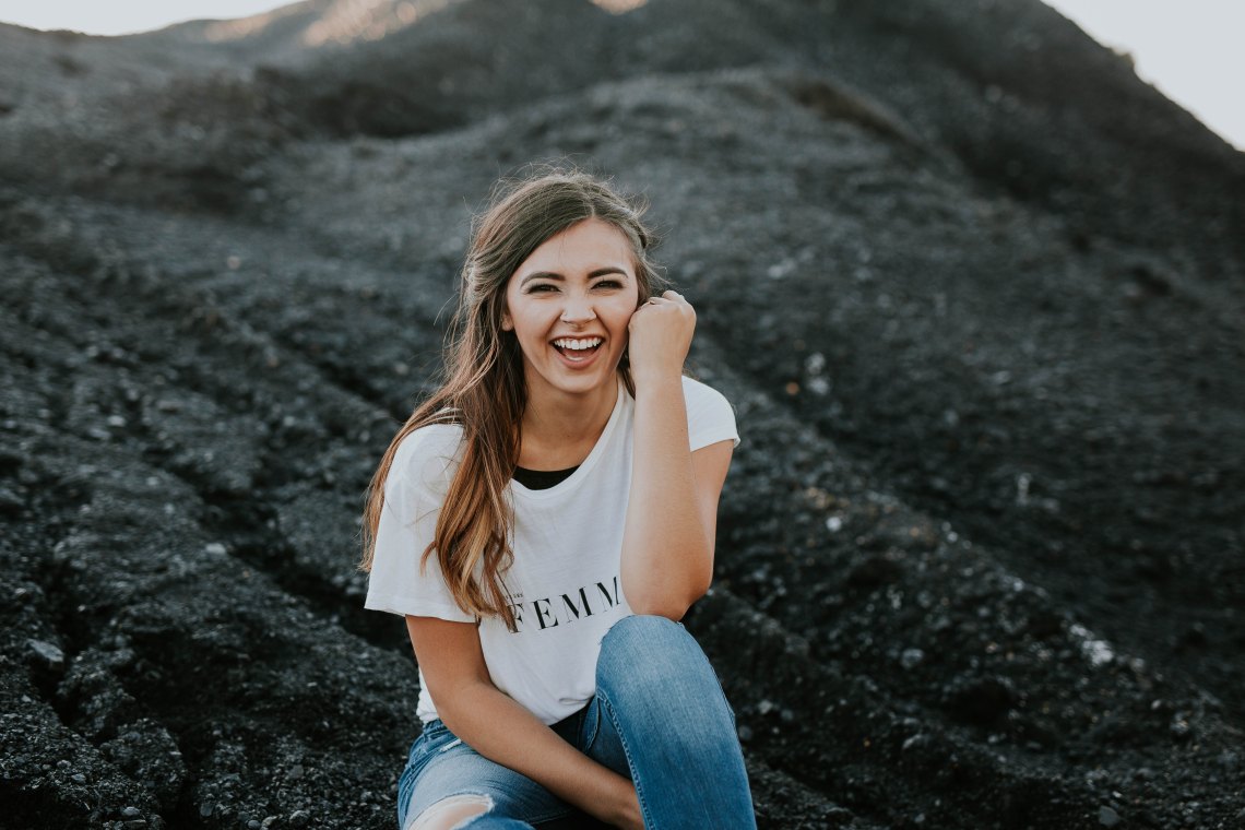 Girl with her new best friend