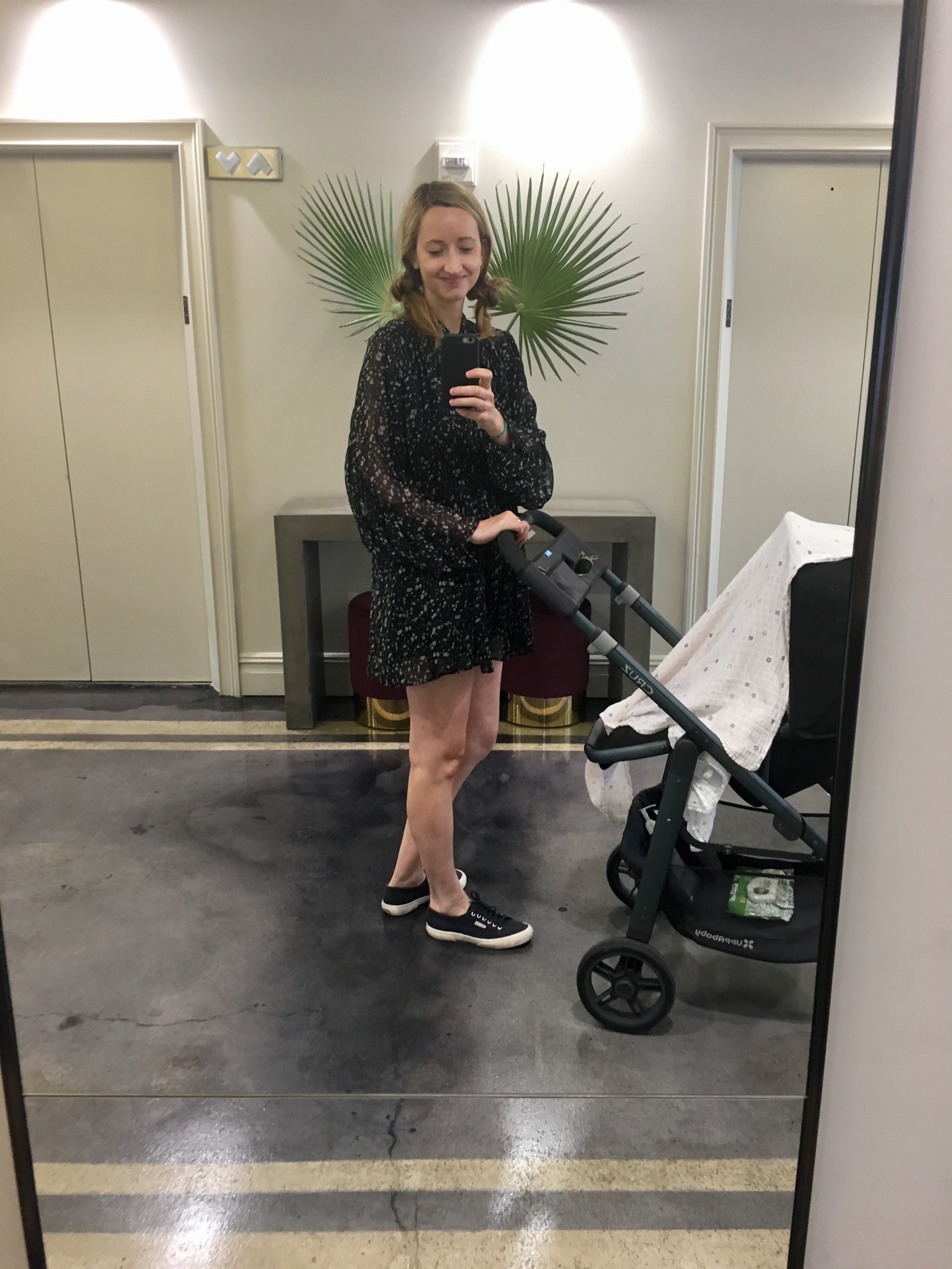 new mom and stroller