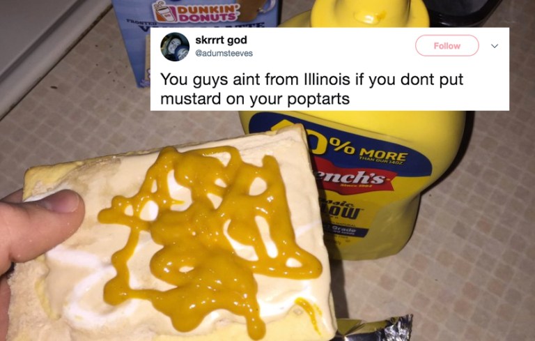 Person who put mustard on their pop-tarts and tweeted about it