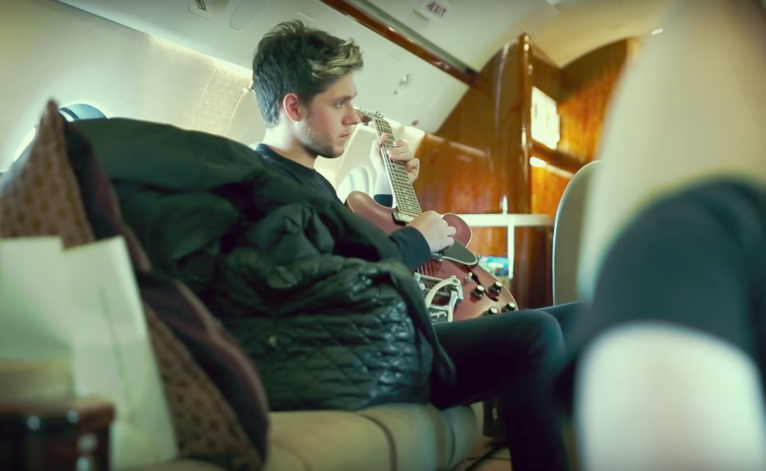 Niall Horan in his music video for "slow hands"