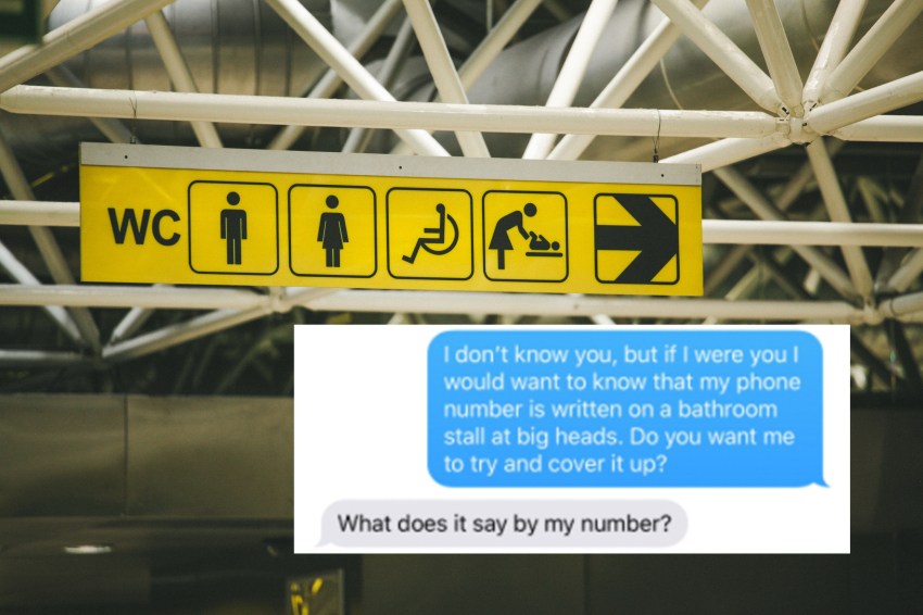 This Woman Texted A Number She Found Written On A Bathroom Stall, But The Conversation Didn’t Go As Planned