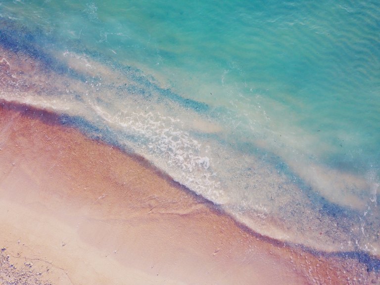 waves on the beach