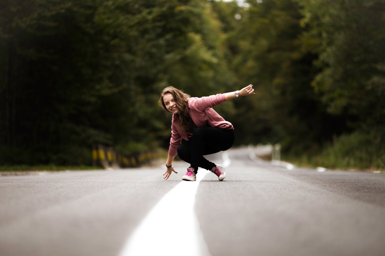 girl in the street