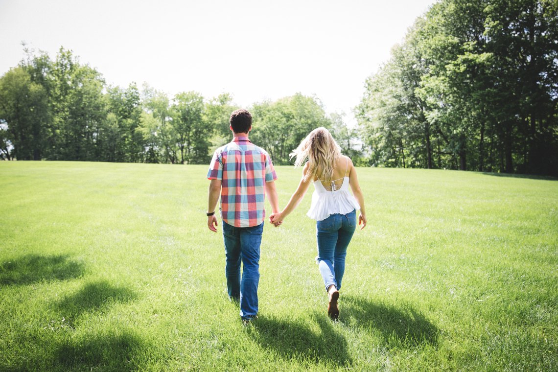 a person looking at a couple