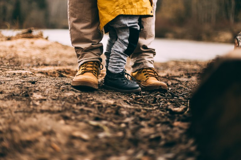 parents and children feet