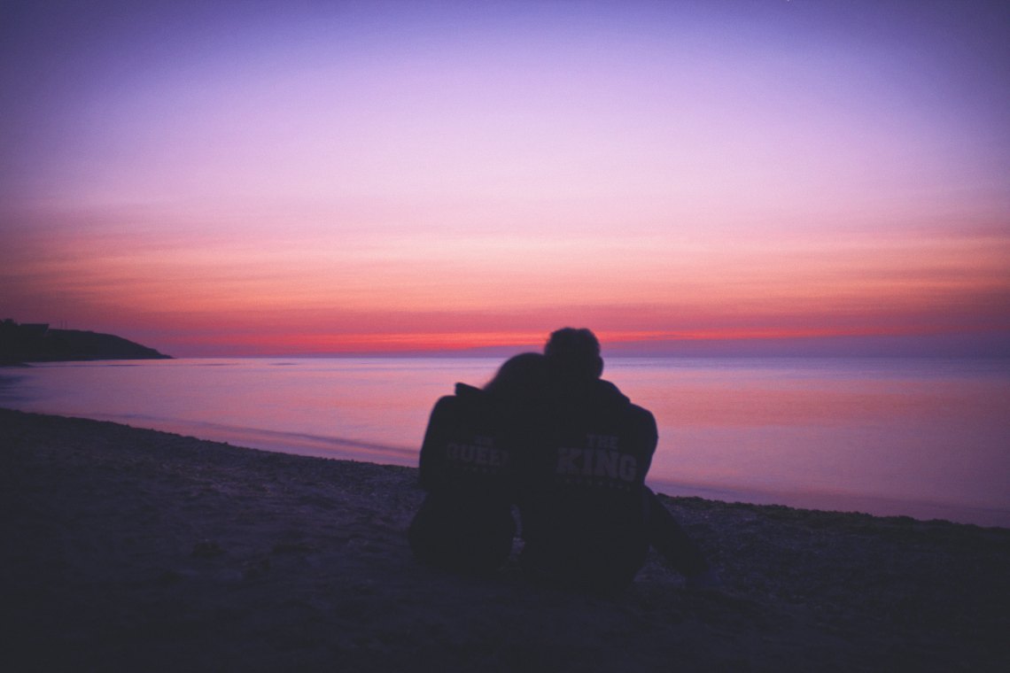 sunset couple