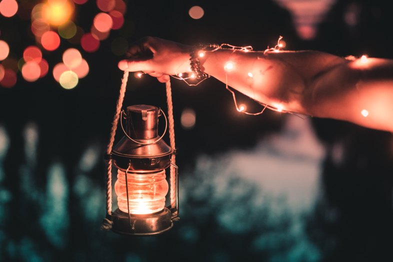 lantern in hand 