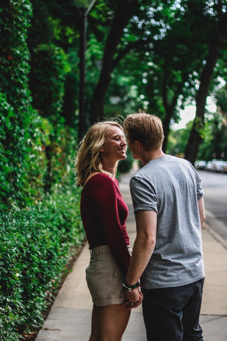 cute couple about to make out