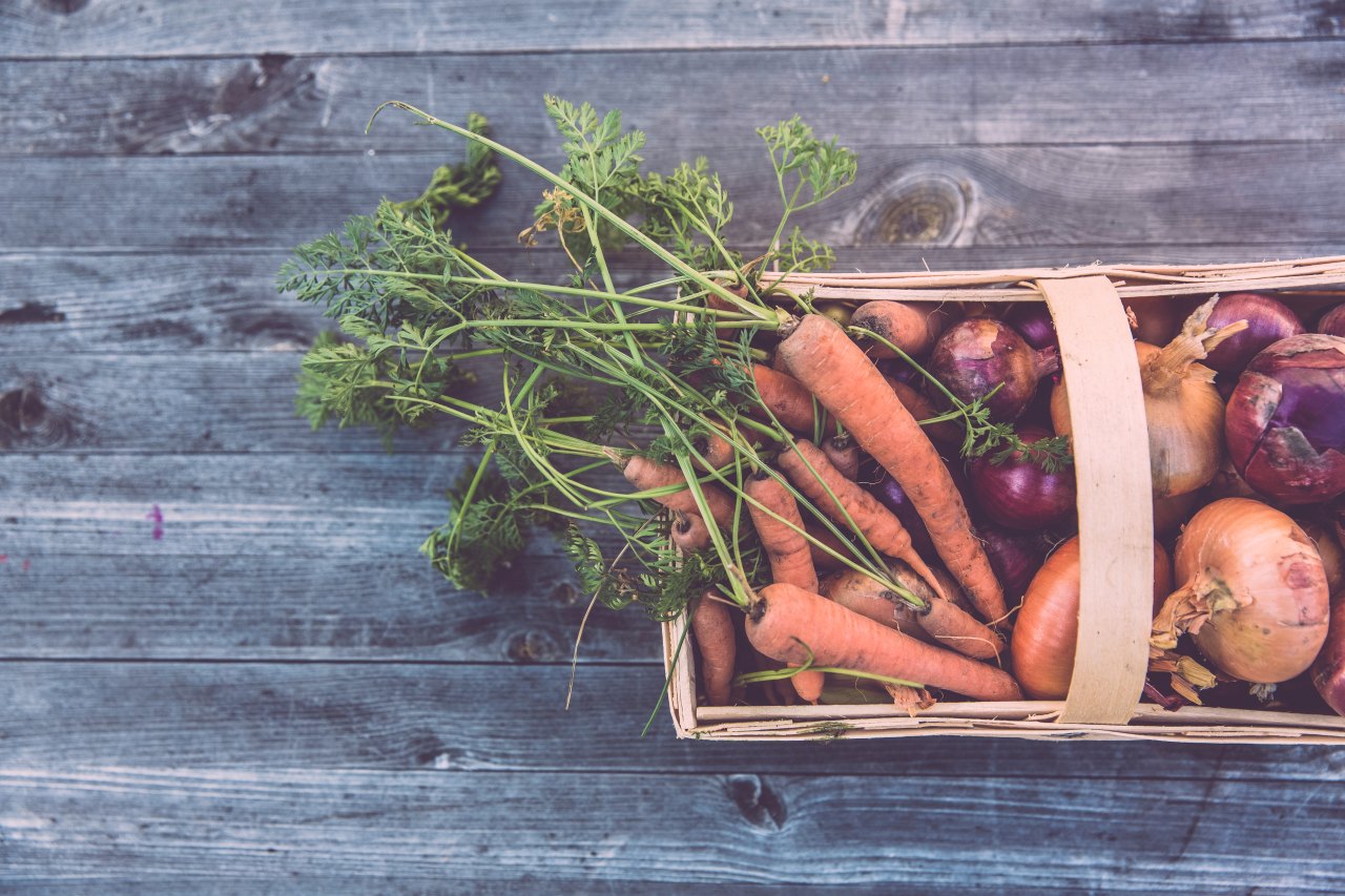 vegetables in basket