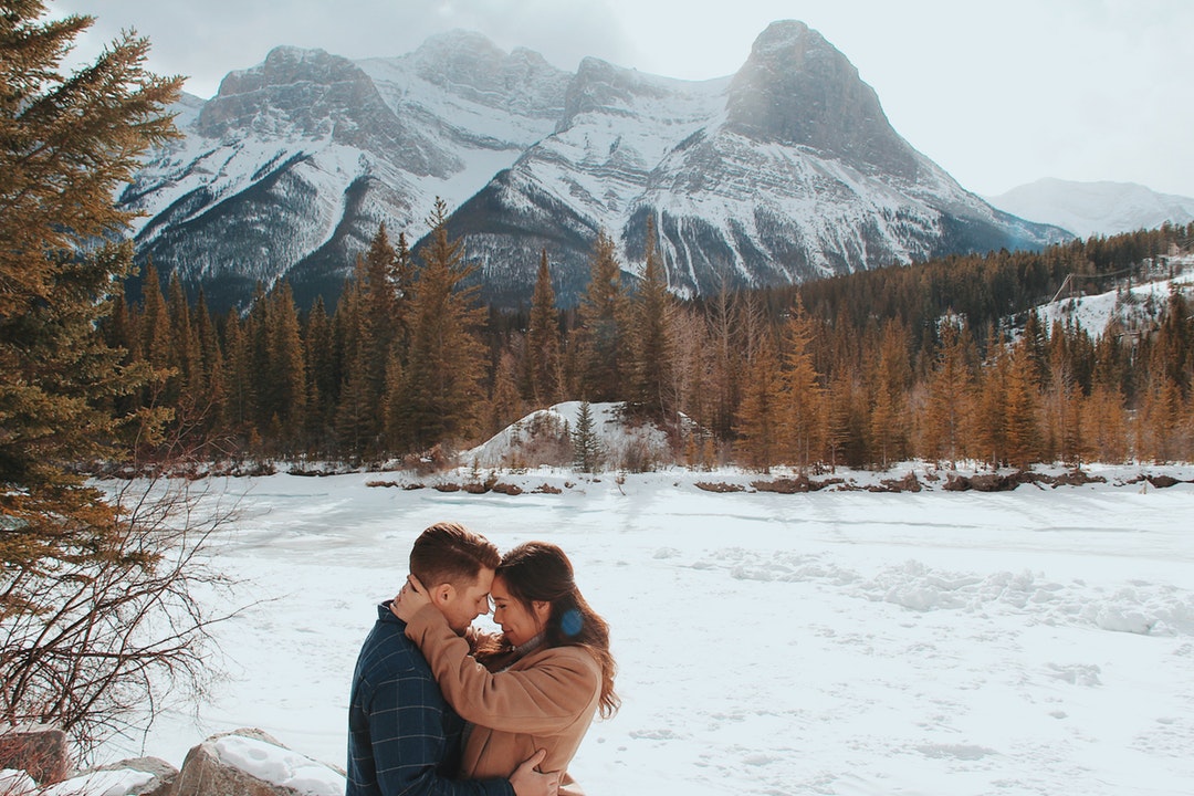 man and woman embracing each other