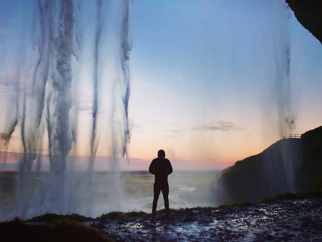 man next to a lake