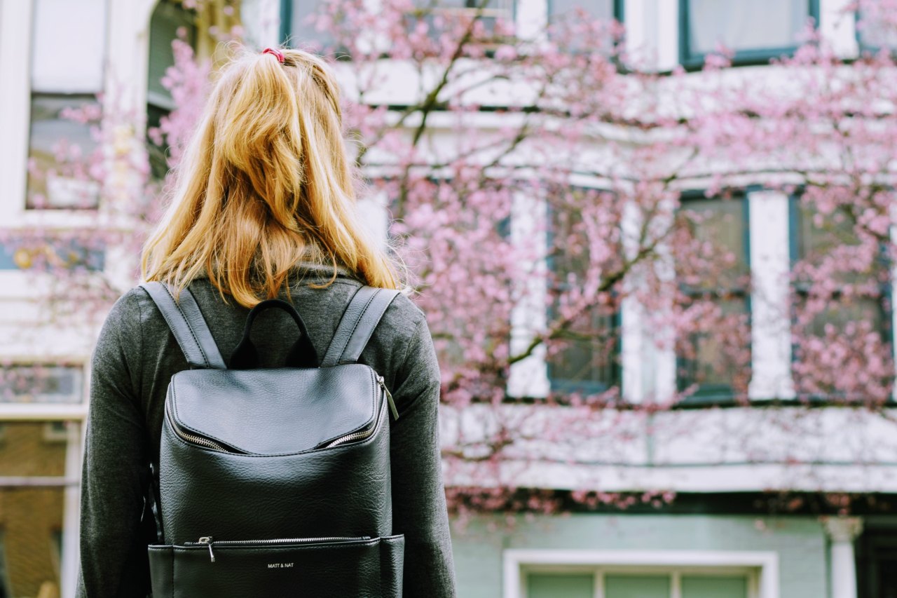 woman in college