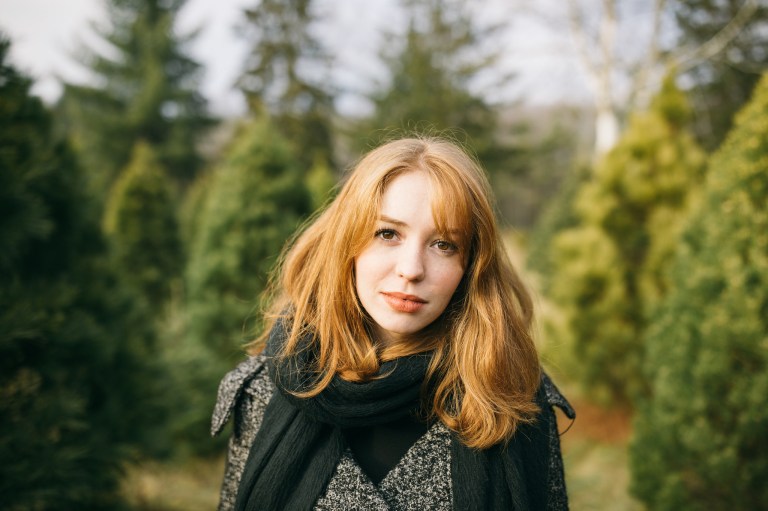 girl gazing at camera