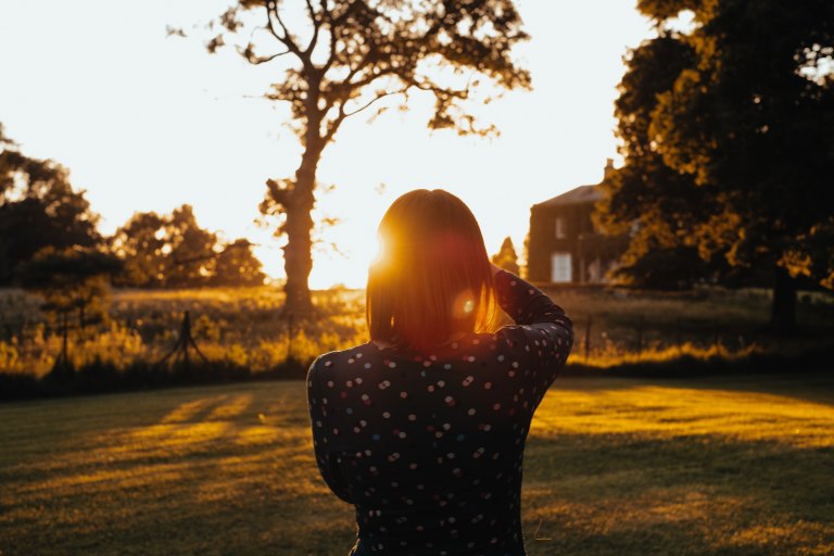 girl in sunlight