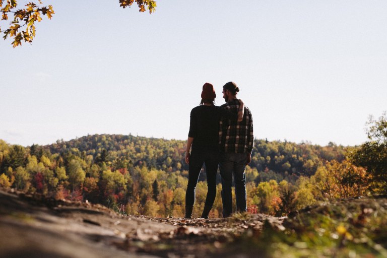 couple on a mountain