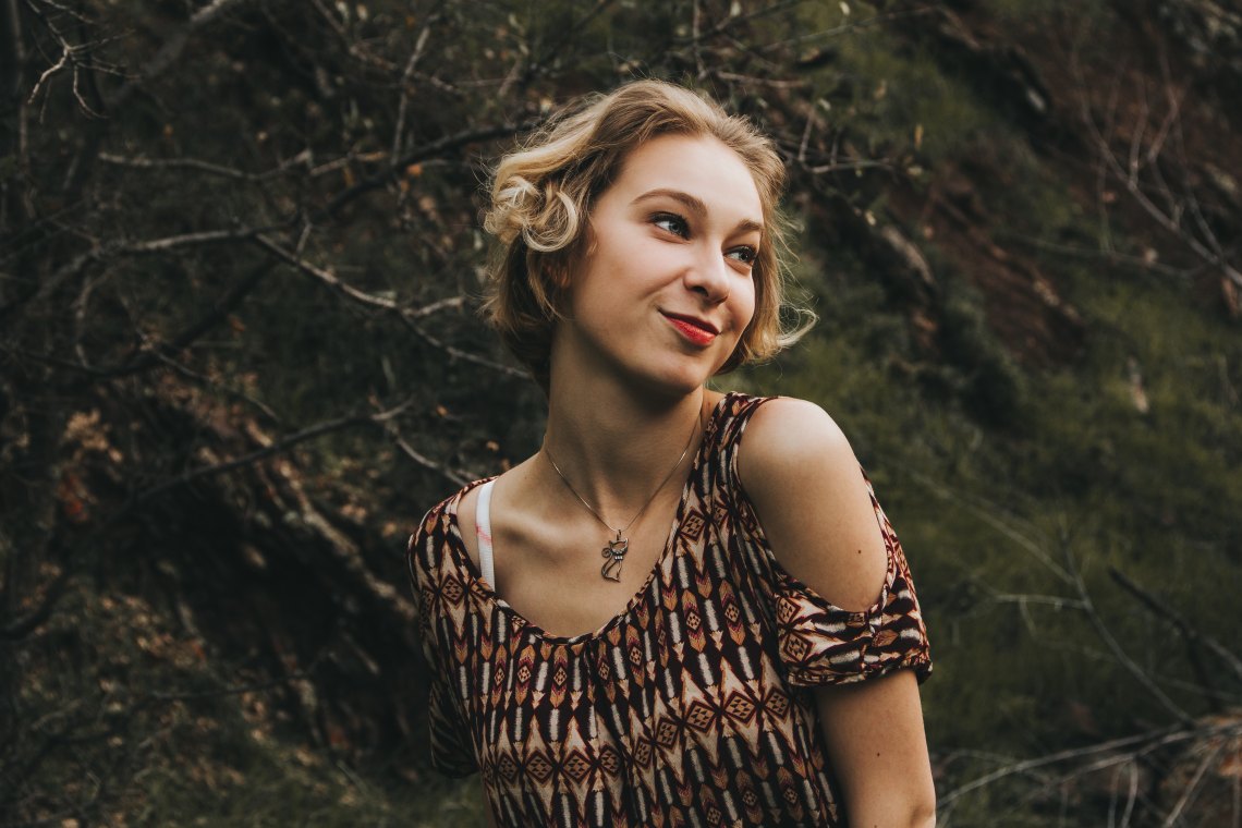 girl in the forest