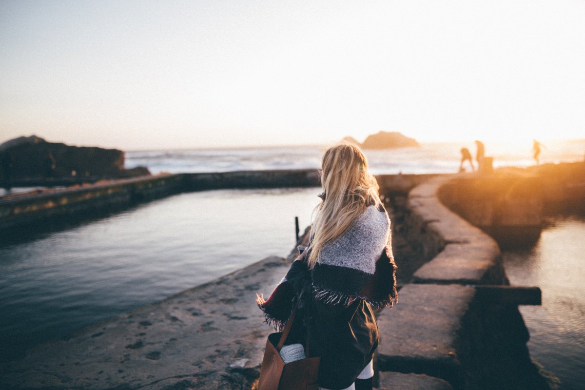 girl by the beach 