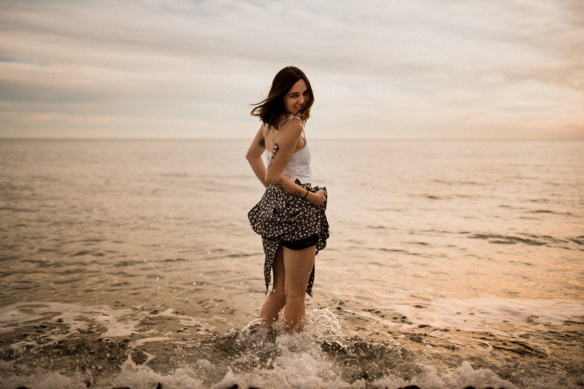 girl in waves, beach girl, ocean, peace, finding peace, balance in imbalance