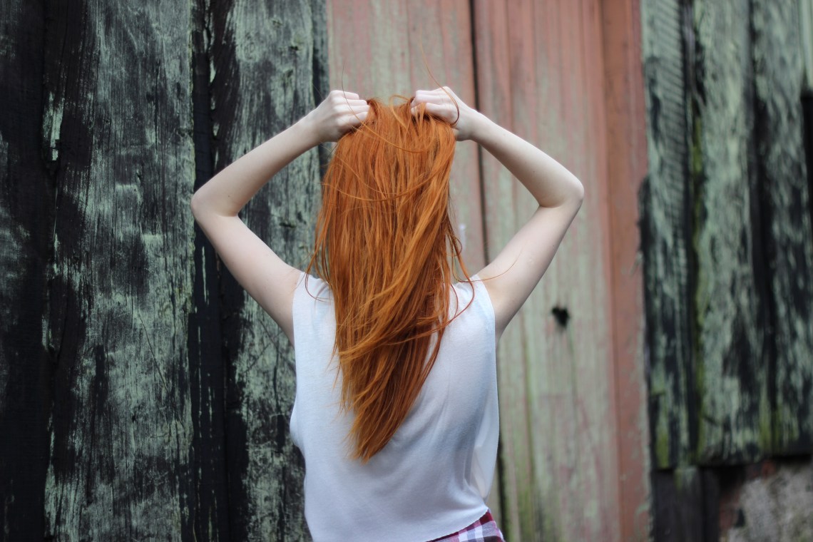 girl with red hair