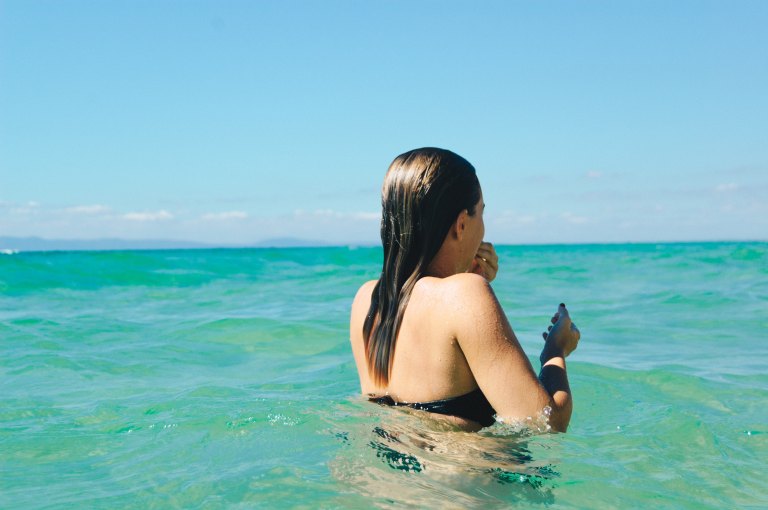 girl in water