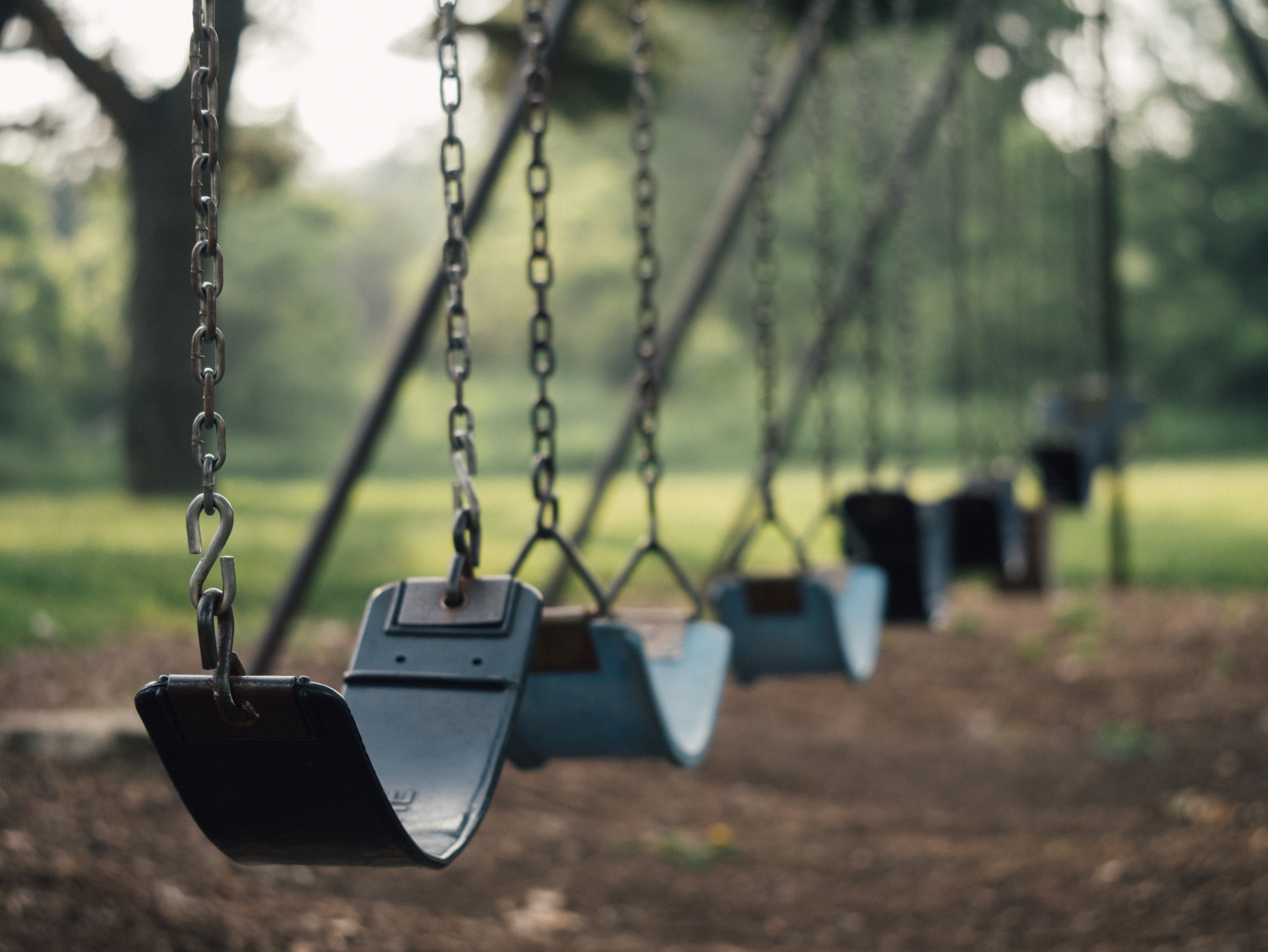 swings in a park made for kids