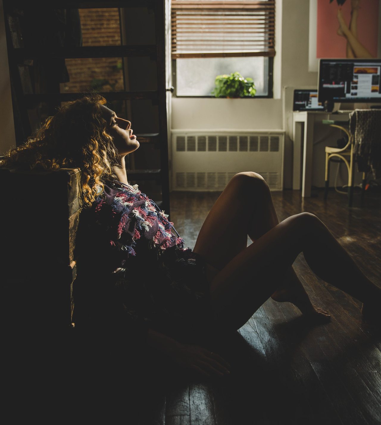 woman sitting