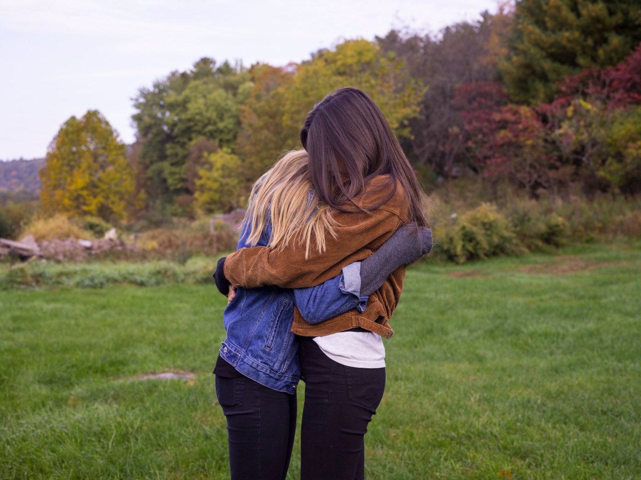 An aspie with her friend