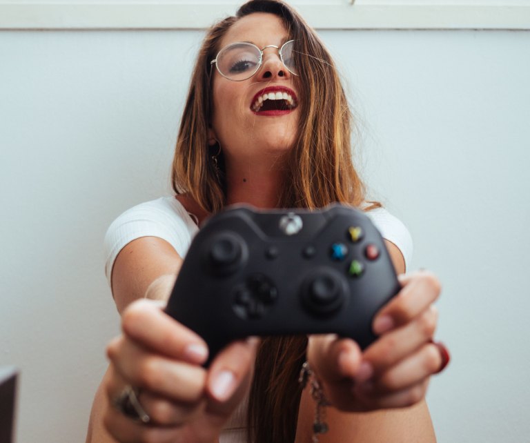 A gamer girl