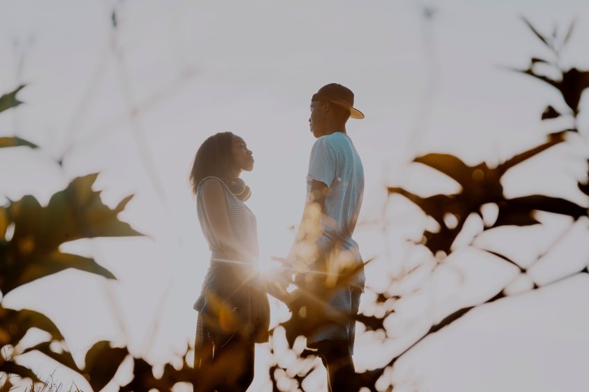 couple in the light